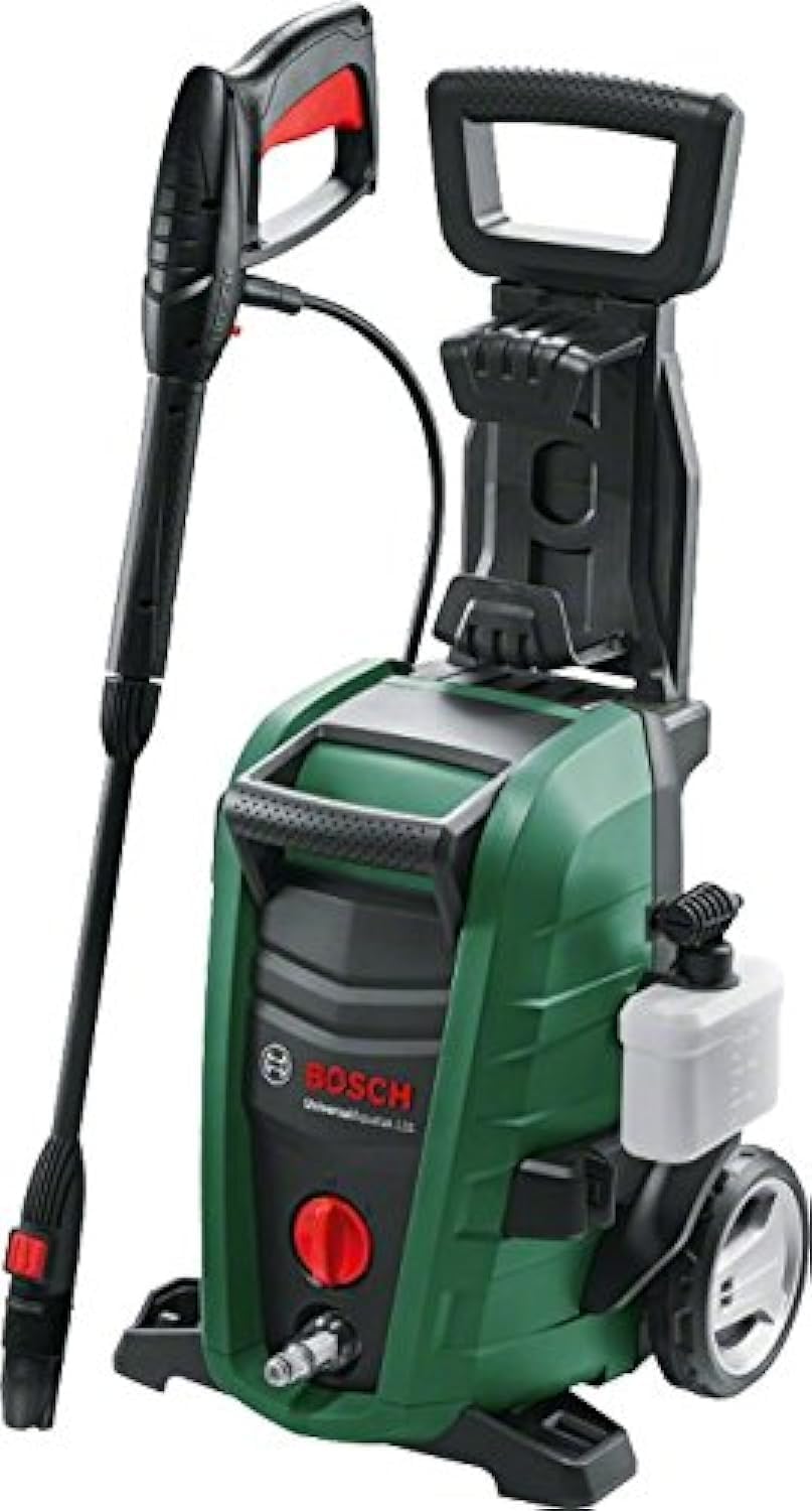 Bosch High Pressure Washer UniversalAquatak 135 (1900 W, 135 Bar Pressure, 450 l/h Flow Rate, with 3-in-1 Nozzle, Detergent Nozzle, and Carrying Handle in Carton Packaging)