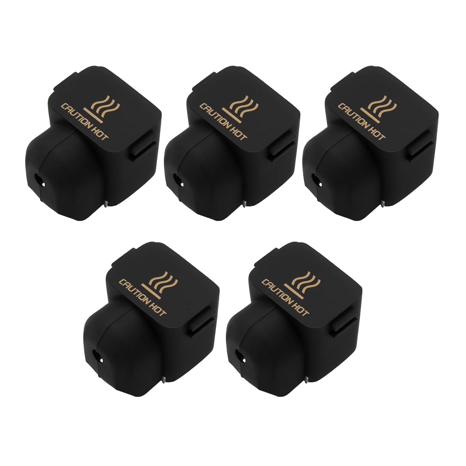 EMSea 5pcs Silicone Sock Covers 300C High Temperature Caps Compatible With Bambulab A1 / A1 Mini 3D Printer Hotend Replacement Printing Accessories