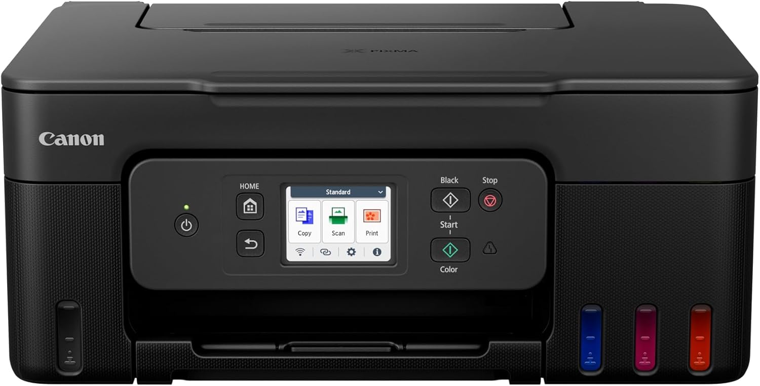 Canon PIXMA G3590 Easy to use, refillable and Wi-Fi-equipped all-in-one home printer.