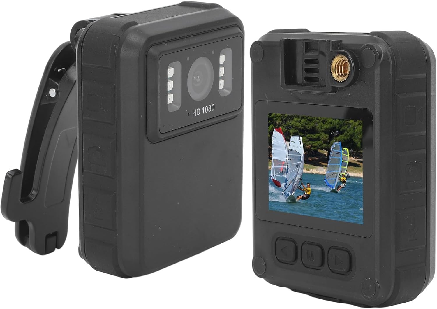 Dpofirs Waterproof Body Camera with Audio and Video Recording, Wearable Action Camera for Sports, Hiking, Body Worn with Clip, 128GB Expandable, 1/4, Loop Recording