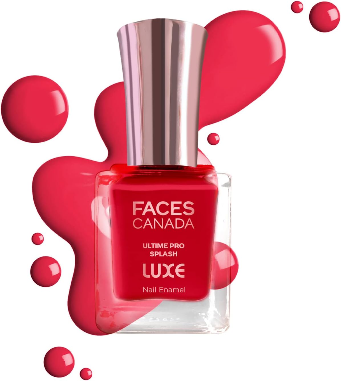 FACESCANADA Ultime Pro Splash Luxe Nail Enamel - Getting Bolder (L21), 12ml | Glossy Finish | Quick Drying | Long Lasting | High Shine | Chip Defiant | Even-Finish | Vegan | Non-Toxic | Ethanol-Free