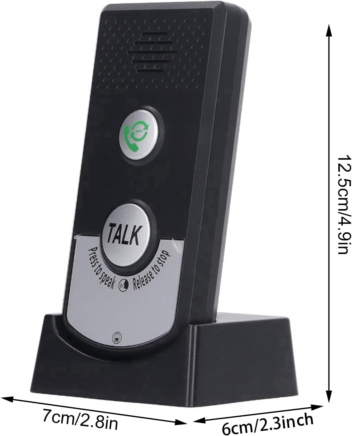 2 Way Voice Intercom, Super Long Range Intercomunicador, Home Security Easy Install, Waterproof Indoor Outdoor Interphone System, Fit for Home Hospital Office, Black