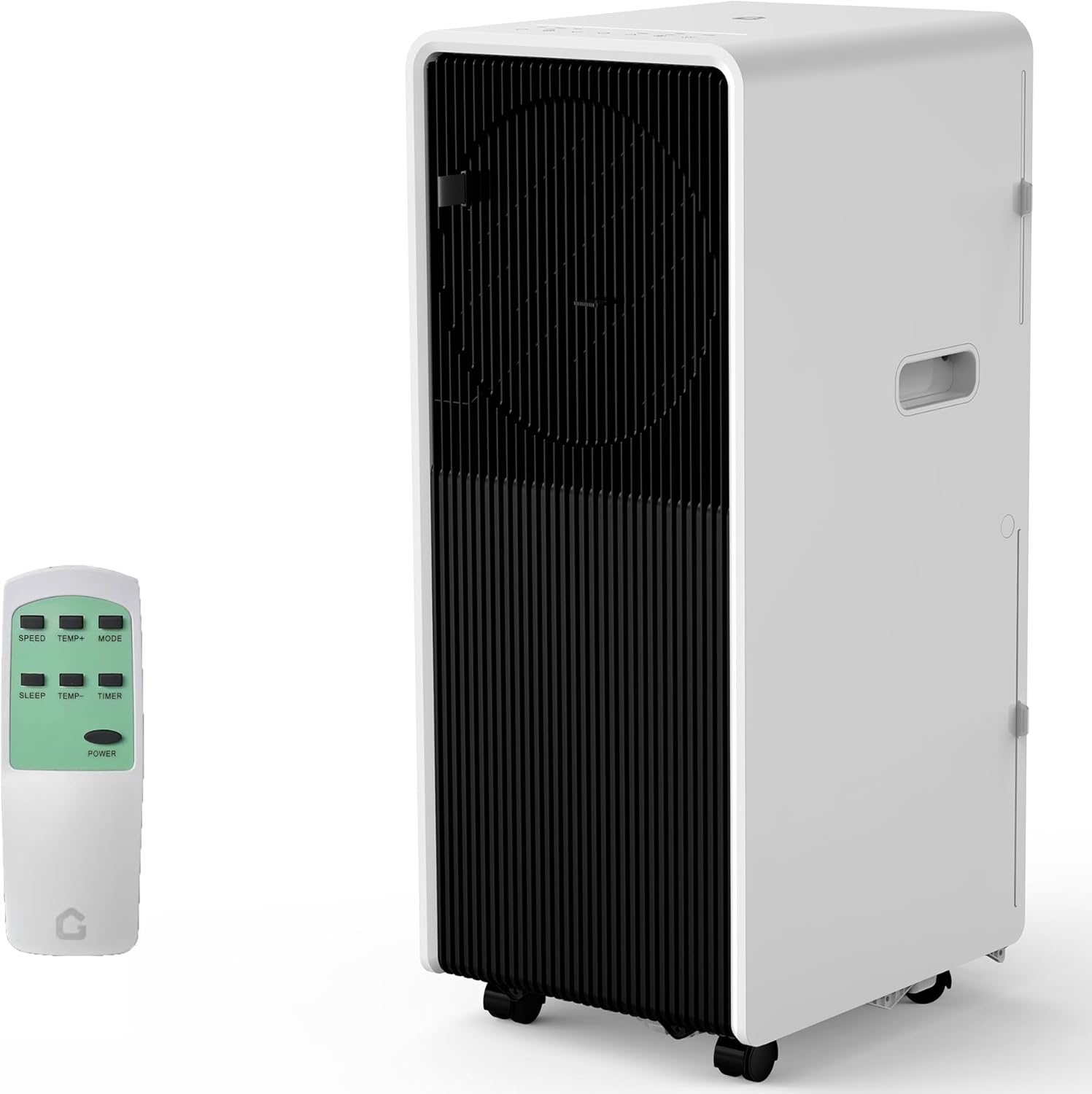 14,000 BTU Drainage-free Portable Air Conditioner for Indoor Rooms, 3-In-1 AC Unit for Bedroom 225-300 Sq.Ft, Dehumidifier, Fan, Sleep Mode, 24 Timer, Remote Control, Window Kits, Black