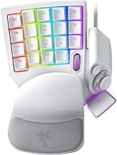 Razer Tartarus Pro Gaming Keypad: Analog-Optical Key Switches - Rapid Trigger - Adjustable Actuation - 32 Programmable Keys - Customizable Macros - Chroma RGB Lighting - Mercury White