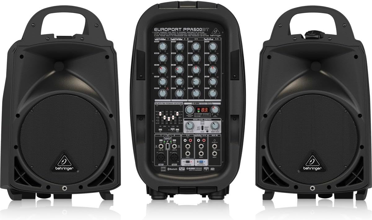 Behringer Europort PPA500BT 6-Channel Portable PA System with Bluetooth