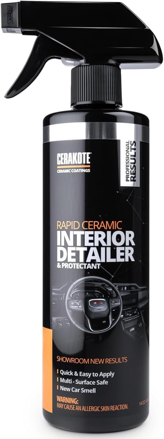 CERAKOTE Rapid Ceramic Interior Detailer (414 ml) - Professional Care, Cleaning and Treatment for Car Interior - Long-Lasting Effect - Ceramic Technology - For All Surfaces - Fresh Fragrance