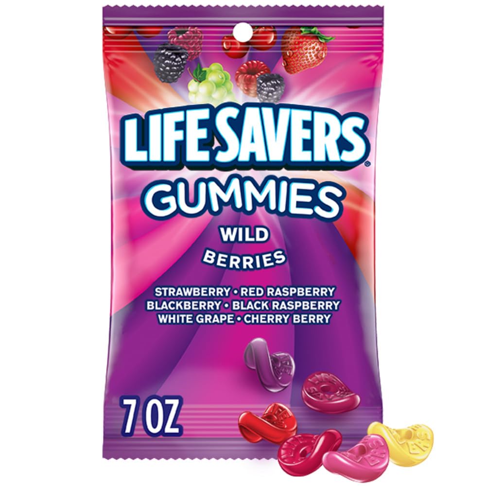 LIFE SAVERS Wild Berry Gummy Candy Variety Pack, Assorted Candy Variety Pack, Bulk, 7 oz (12 Bags of Gummies)