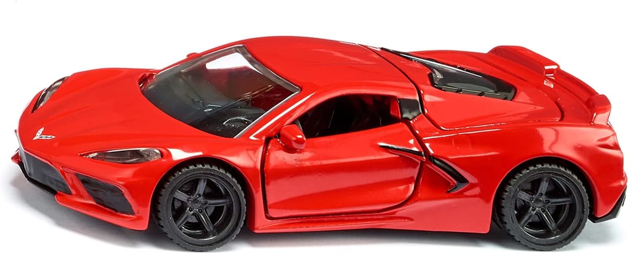 Siku 2359, Chevrolet Corvette Stingray, Toy car, 1:50, Metal/Plastic, Red, Opening Bonnet and Doors, Interchangeable Wheels