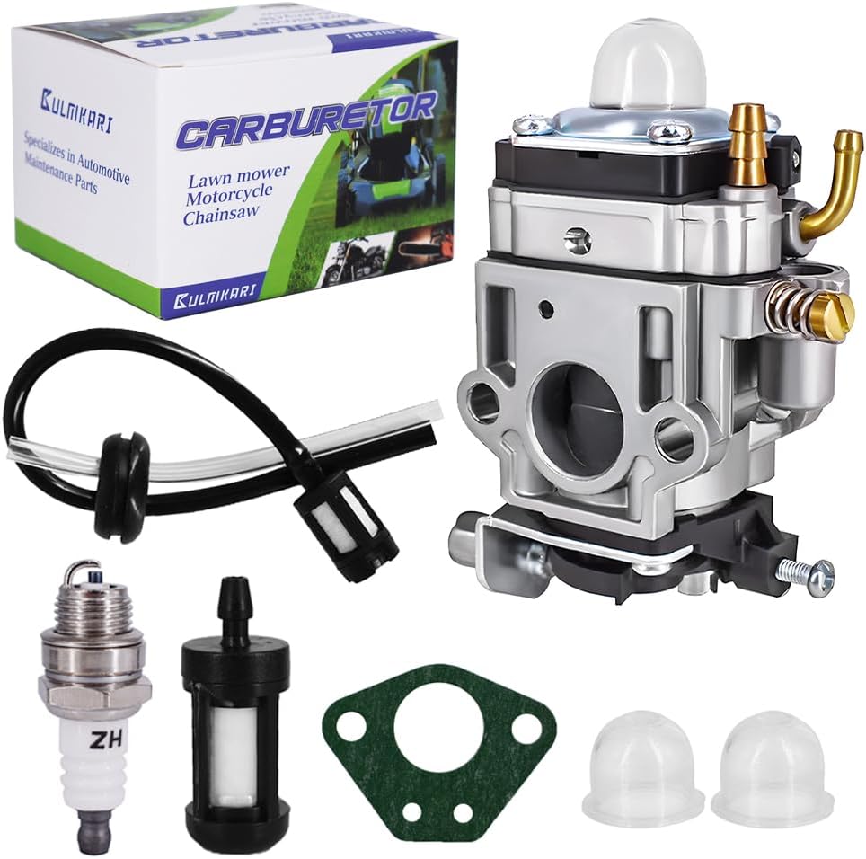Carburetor Kit Fits for 43cc 47cc 49cc 50cc Scooter Dirt Mini Pocket Bike Motorcycle 2-Stroke Engine 15mm Replace Carb For Go-Ped BladeZ Cart Echo Engine