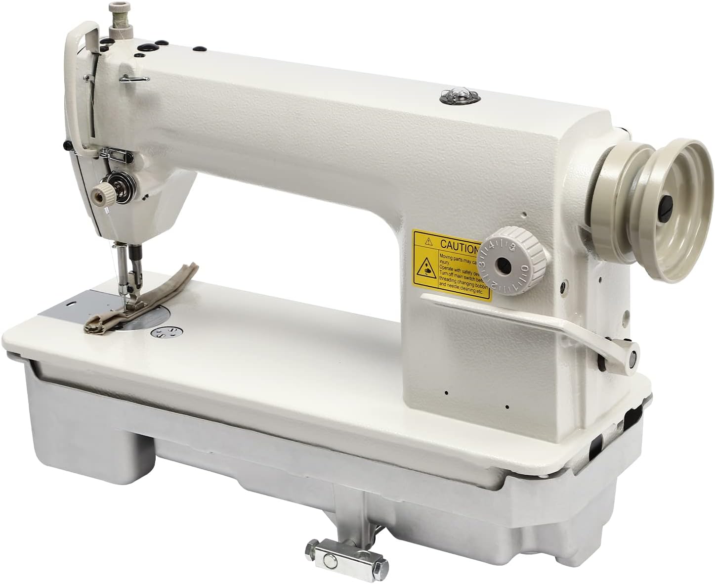 Industrial Iron Heavy Duty White Leather Sewing Machine - Thick Material Sewing Tool for Clothes, Shoes, Boots, Slippers, Bags, Dolls