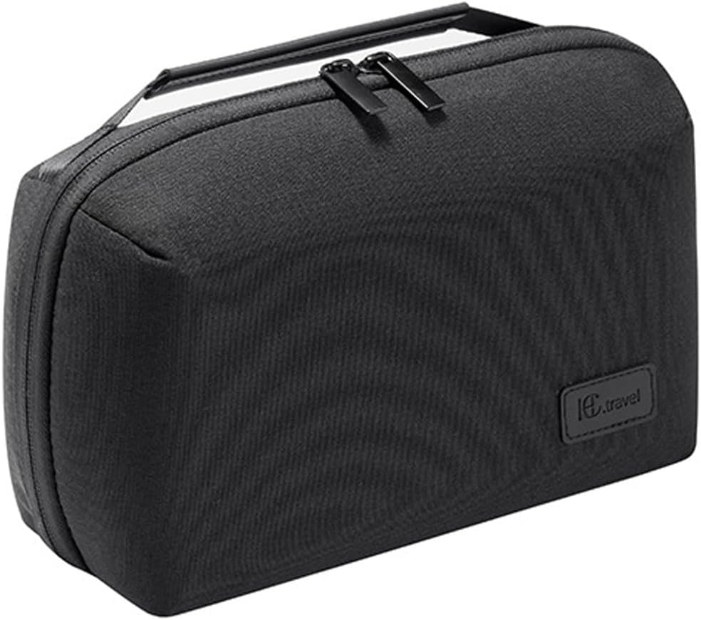 Kaxich Travel Electronics Organizer, Electronics Accessories Bag Portable Cable Organizer Case Waterproof Universal for Adapters Memory Cards, USB Cables (Black)