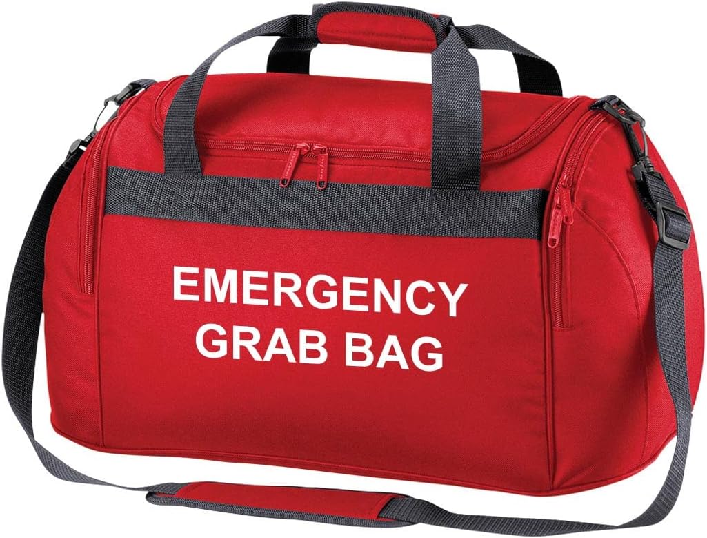 Workwear World Emergency Grab Bag Printed Home Evacuation & Car Winter Safety Kit Compact Holdall Bag