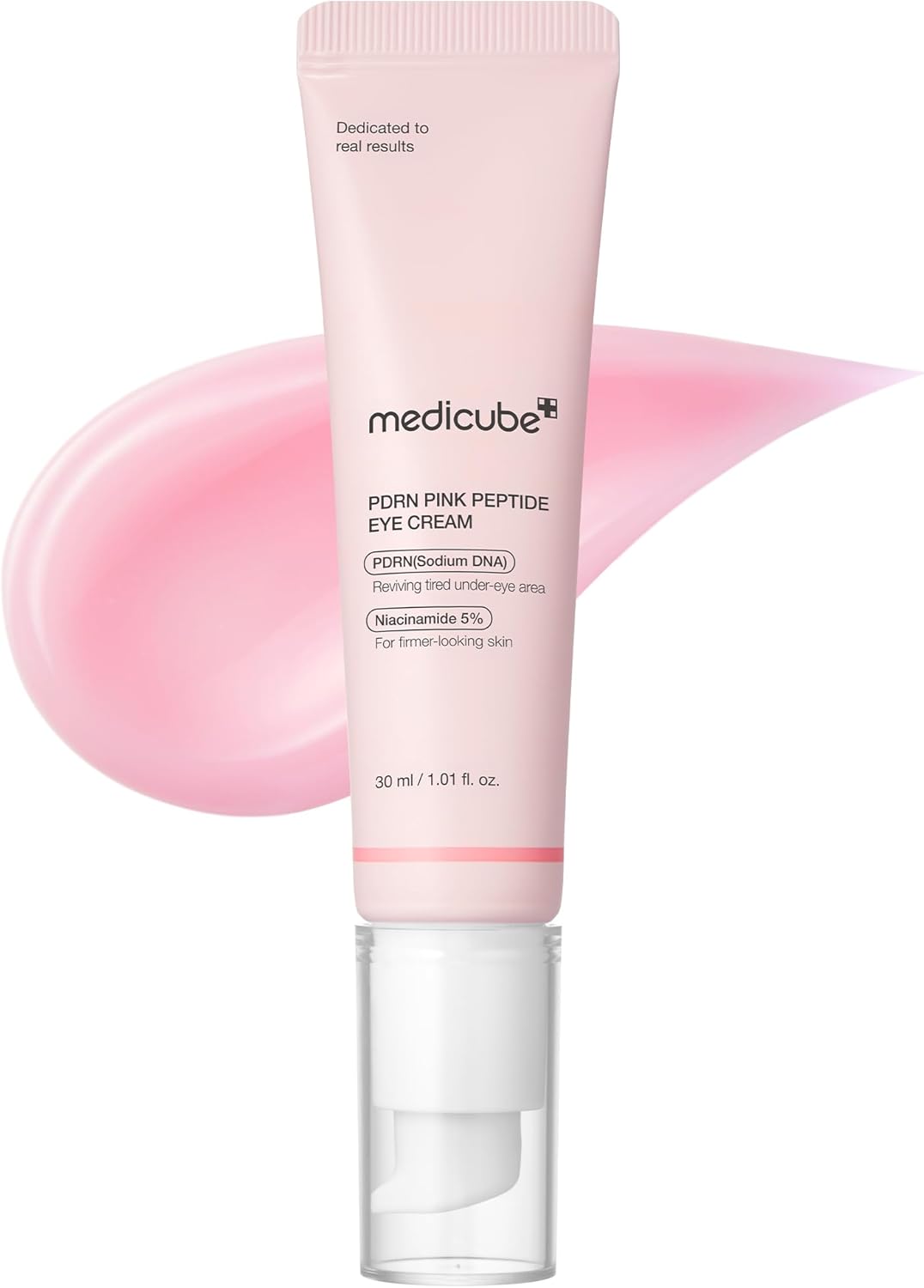 medicube Salmon DNA PDRN Pink Peptide Eye Serum with Niacinamide and 99% Purity Retinol for Fine Lines, Uneven Skin Tone, Korean Skin Care 30 ml