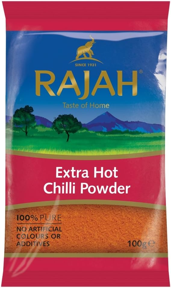 Rajah Extra Hot Chilli Powder, 100g