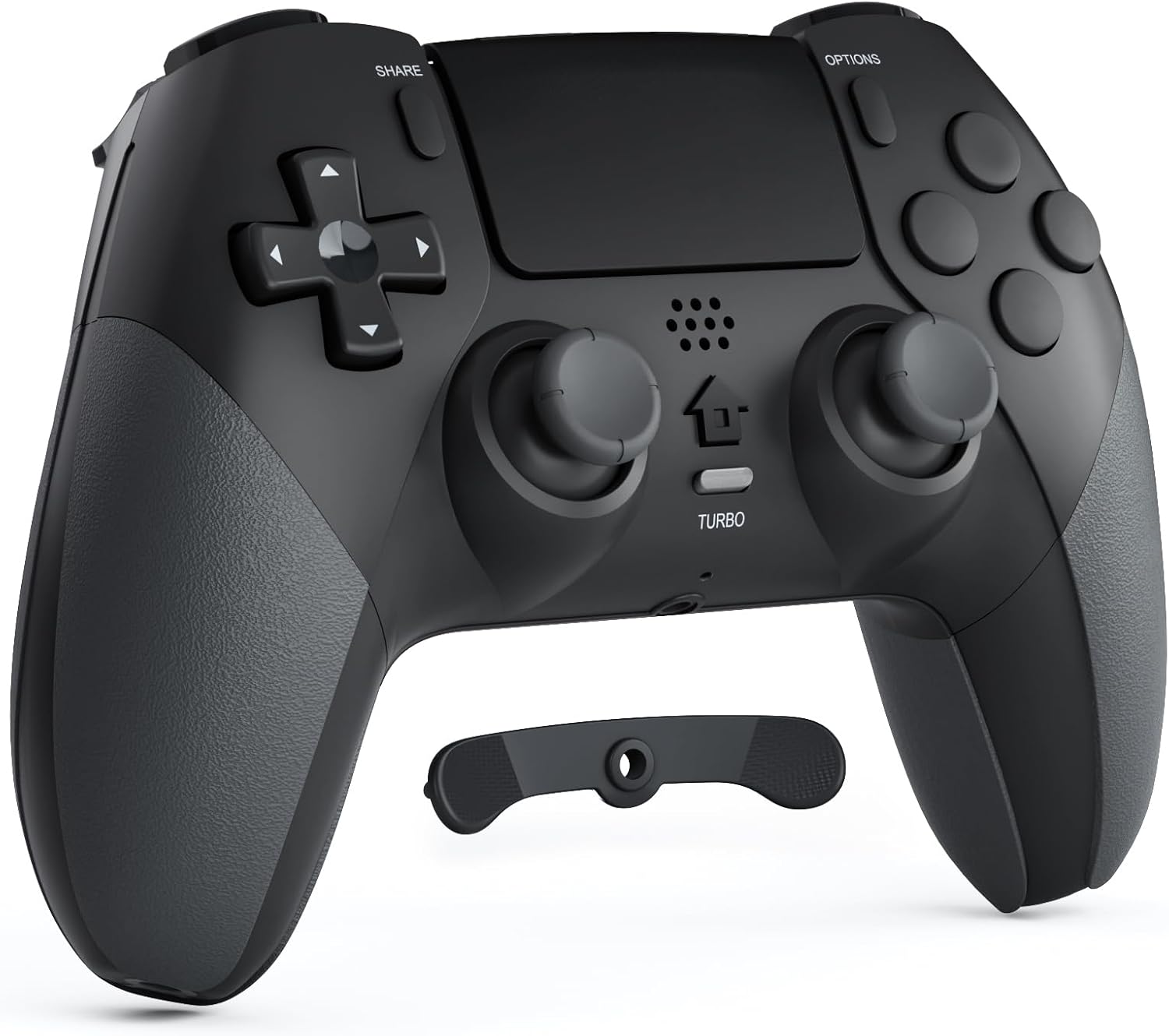 CHEREEKI Wireless Controller for PS4 with 2 Macro Buttons, 3.5mm Audio and Turbo Function, 6-Axis Motion Control, Dual Vibration, Gamepad Joystick for PS-4, Compatible with PS-4, Slim, Pro