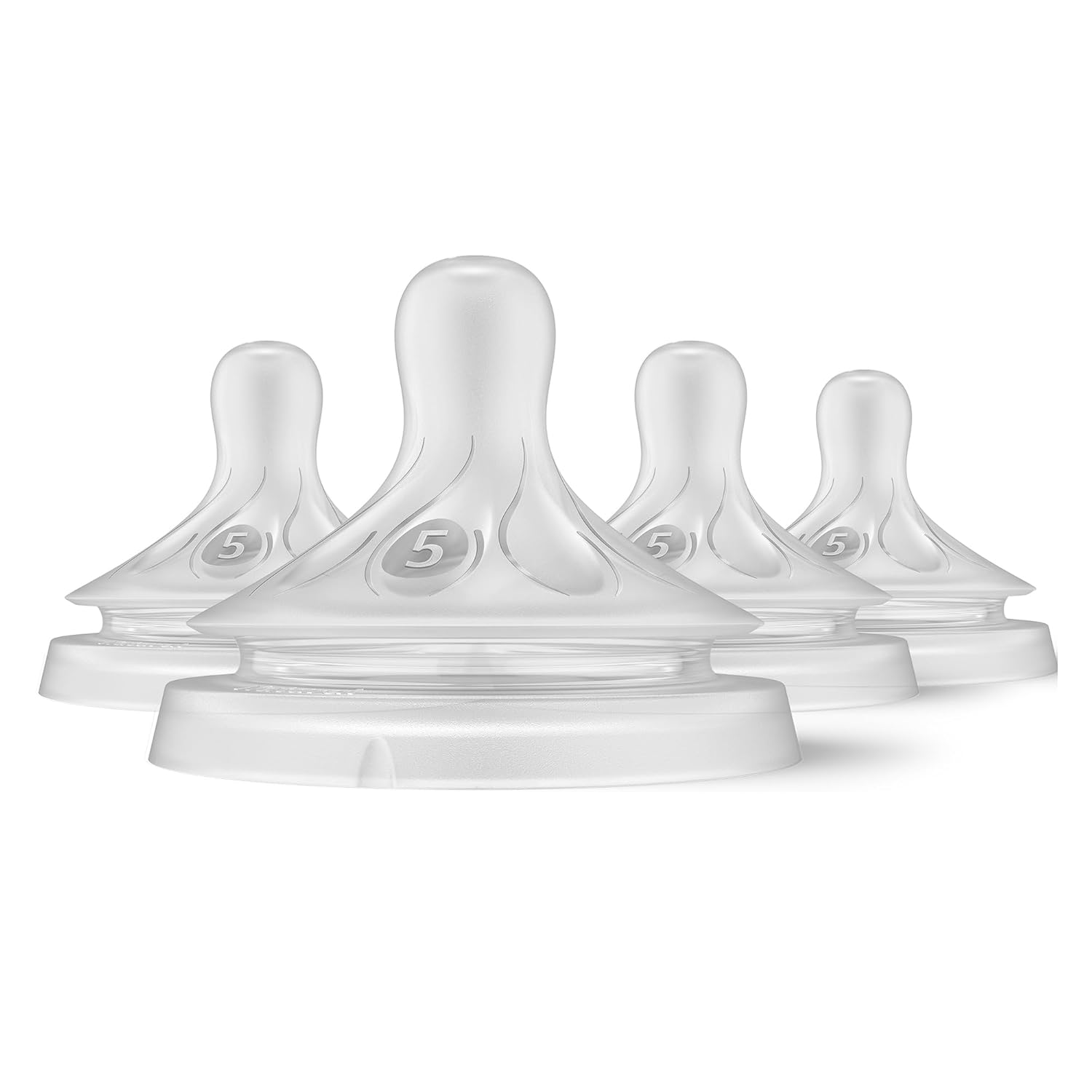 Philips Avent Natural Response Nipples, Extra Fast Flow (Flow 5), 4-Pack, SCY965/04