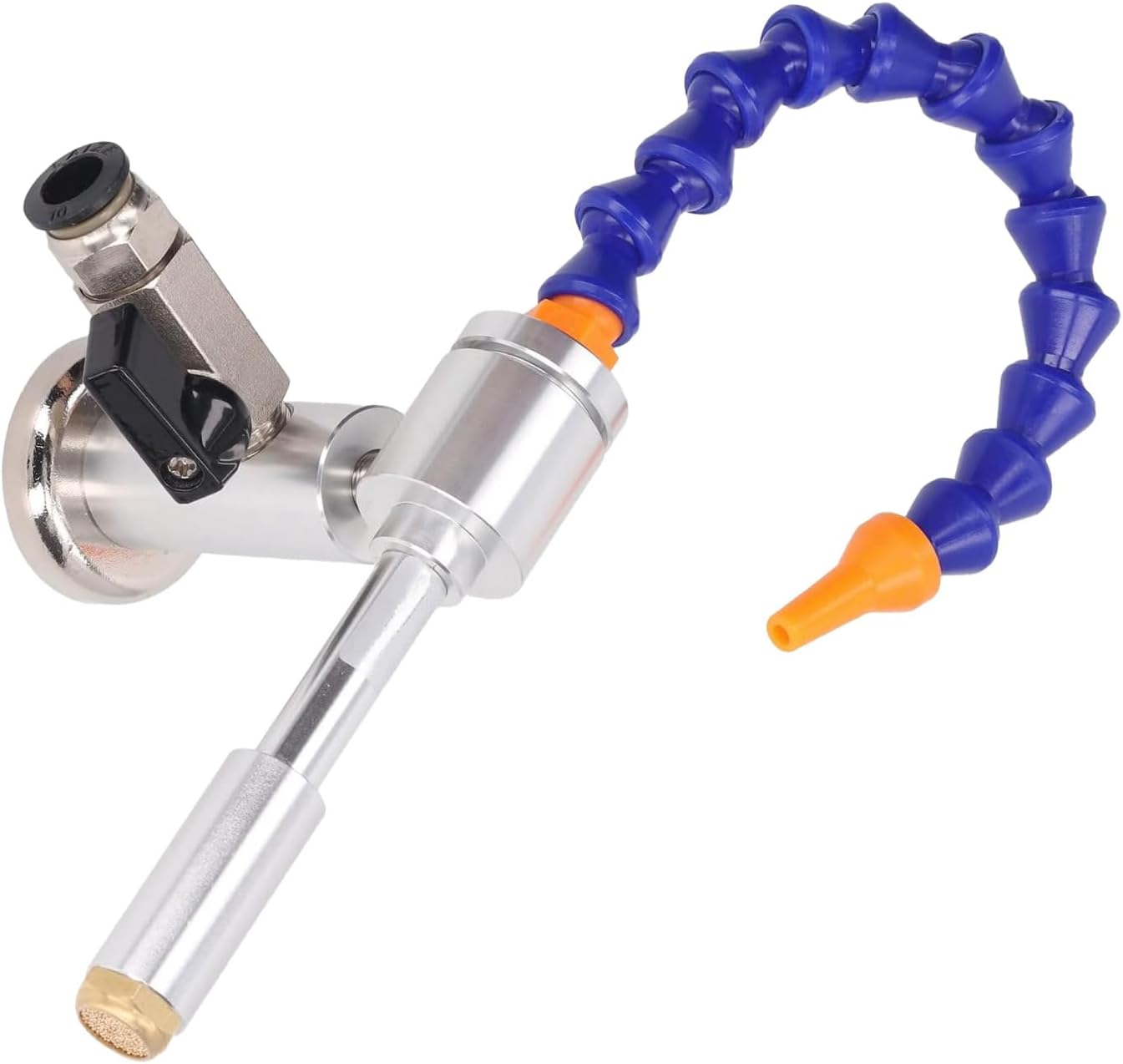 Cold Air Gun With Flexible Tube, Aluminum Alloy Dry Cooling Airflow Machine Suitable for Lathe, Milling Machine, Drilling Machine, Grinder(C)