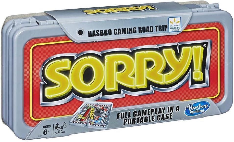 Sorry! Classic Hasbro Game Road Trip Travel Edition