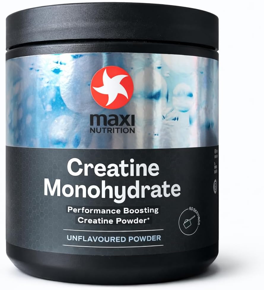 MaxiNutrition Creatine | Performance Boosting Creatine Monohydrate Powder | Unflavoured, 300g - 60 Servings