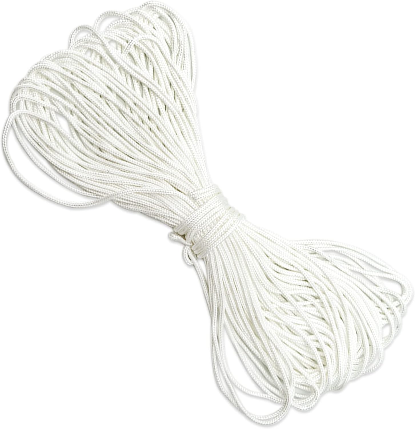 2mm Roman Blind Cord, 20 Meters White Braided Cord Blind String Cord White String Picture Cord Lift Shade Cord Picture Hanging Cord Nylon Braided Cord Frame Hanging String for Crafts Blinds