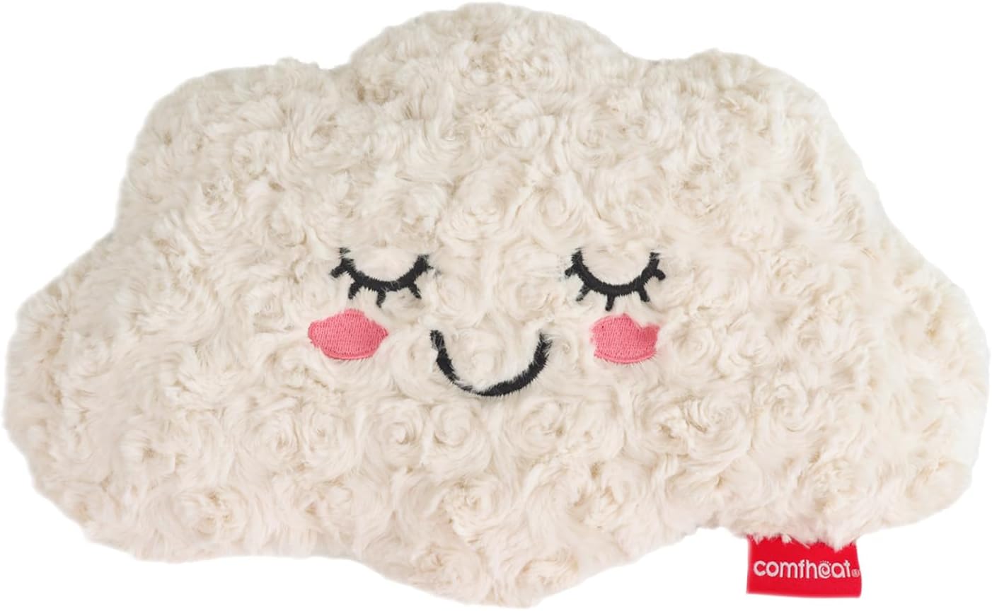 Microwave Unscented Heating Pad for Pain Relief, Moist Heat Pack Hot Compress for Period Cramps, Shoulder, Muscles, Cute Cloud Plush Heating Pad, Gift for Girl Women Kids, with Washable Cover