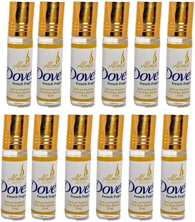 Doves French Fragrance Alcohol-Free Roll-on Perfume, 8ml, Pack of 12
