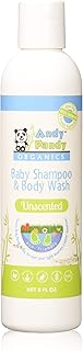 Hansen Kids Andy Pandy Organics 100% Natural & Organic Baby Body Wash & Shampoo (8 fl oz, Unscented)