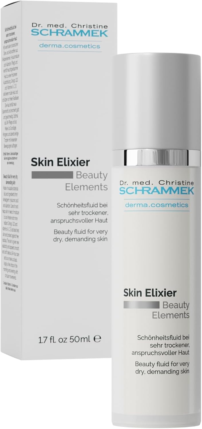 Skin Elixier (1.7 fl oz) - Beauty Fluid for very Dry & Demanding Skin - Cell Renewal & Wrinkle Reduction - Vitamin C Face Serum - Face Moisturizer - Skin Care - Dr. Schrammek