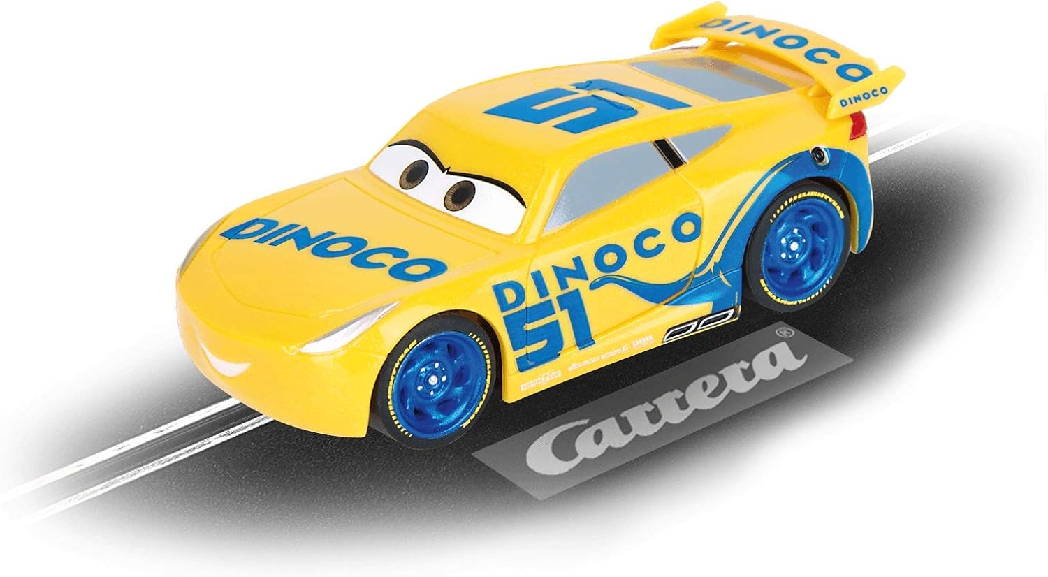 Carrera 20065011 First Disney-Pixar Cars-Dinoco Cruz Slot Car, Yellow