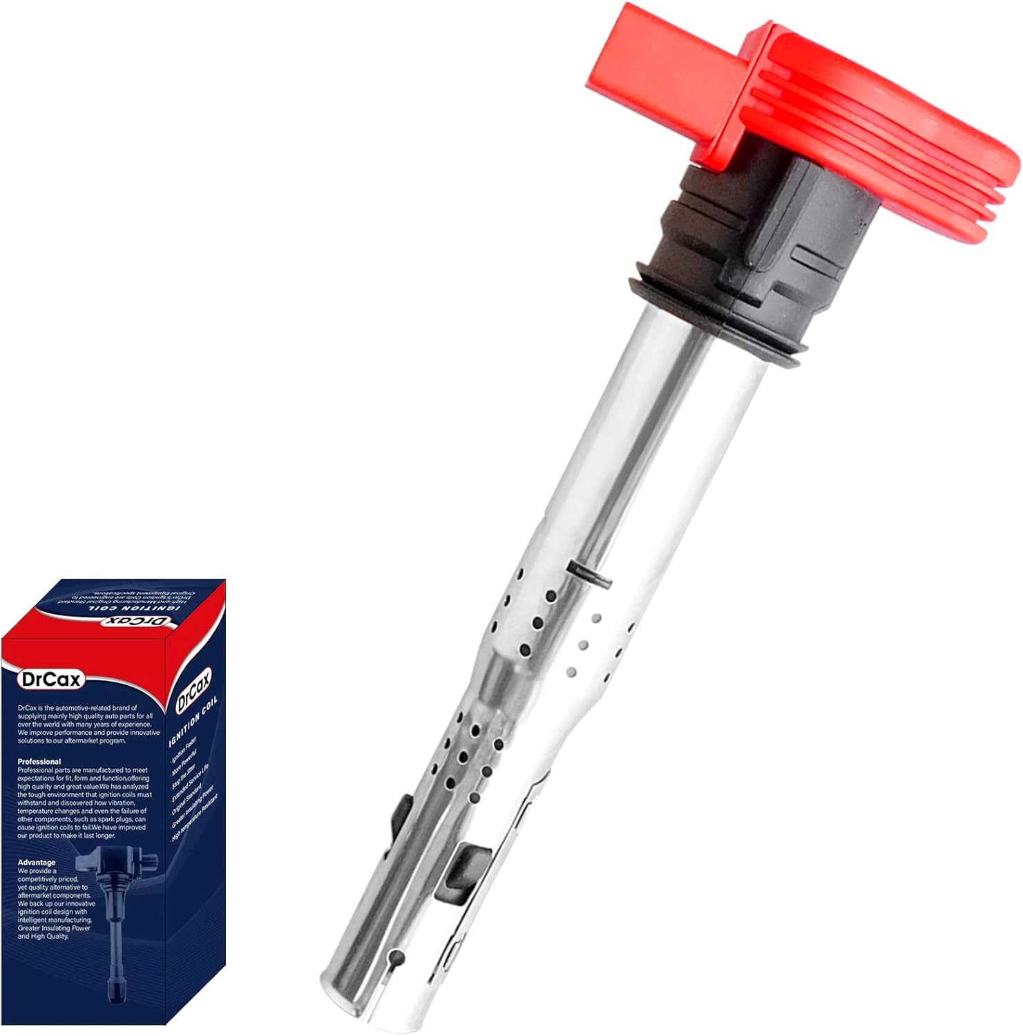 OEM Ignition Coil UF529 C1631 Compatible with Volkswagen Golf Passat CC Tiguan Audi A3 A4 A5 A6 A7 A8 Q5 Q7 R8 S4 S5 TT MK5 MK6-3.0L 3.2L 4.2L 5.2L Engines - 1 Pack