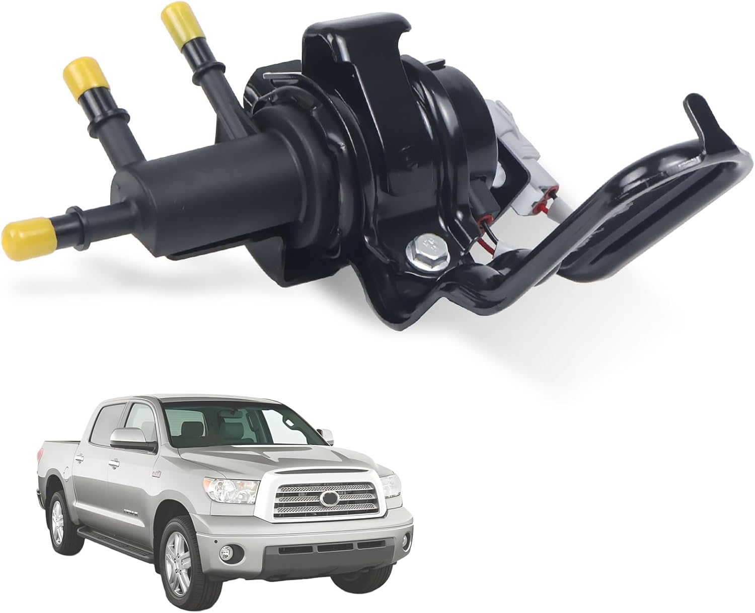 77070-34010 Fuel Tank Reservoir Selector Valve Assembly Solenoid W/Hose Fit for Toyota Tundra 2008-2020, Fit for Toyota Sequoia 2008-2018 Replace 7707034010