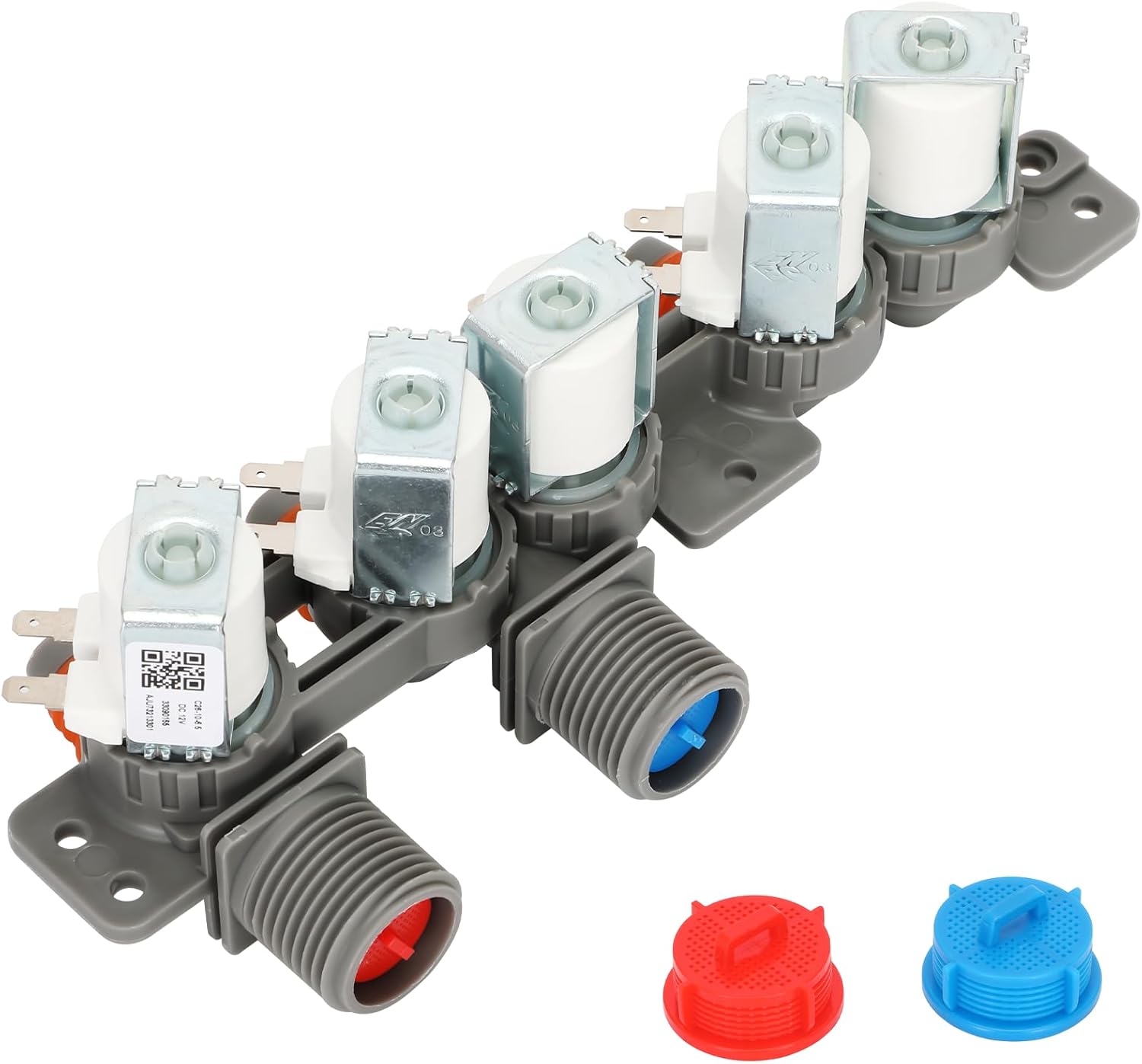 2025 UPGRADED AJU73213301 AJU75152601 5221EA1008F Washer Water Inlet Valve fits for Kenmore LG Washers WT7200CW, WT4801CW, WT1201CW, WT5680HVA, WT1101CW, WT7200CV, WT7600HKA, WT7500CW 10-year Warranty