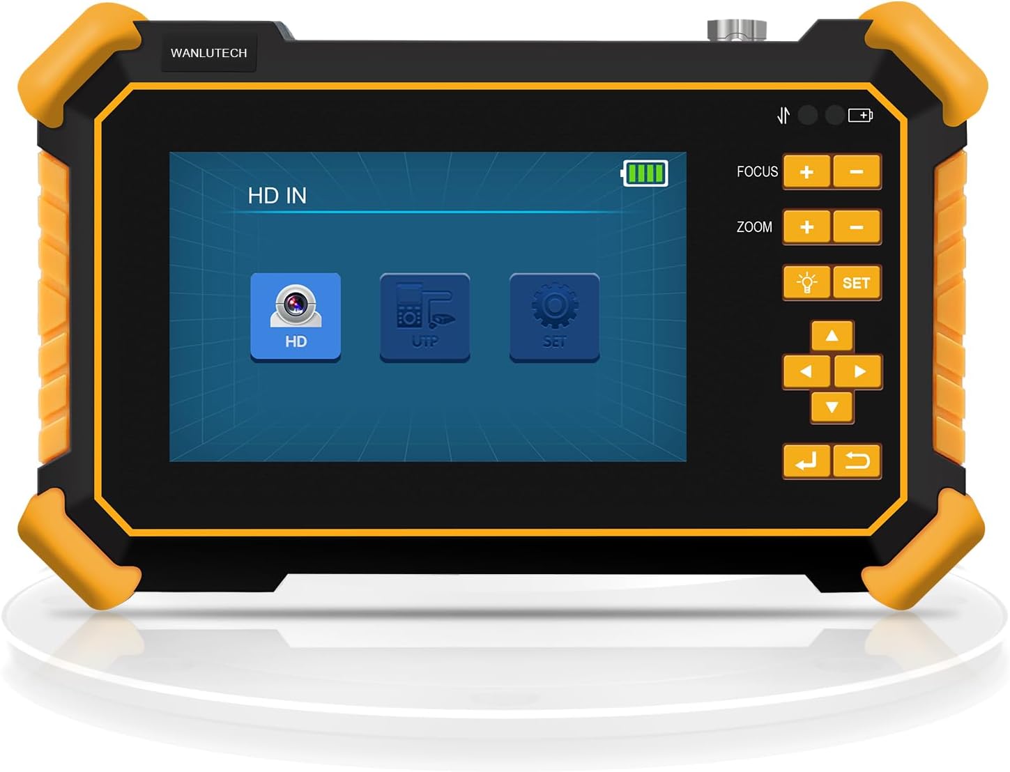 CCTV Camera Tester, WANLUTECH 8MP TVI CVI AHD CVBS Analog Camera Tester 4.3 inches Screen UTP Cable Test RS485 PTZ Control Audio Test 12V Power Output