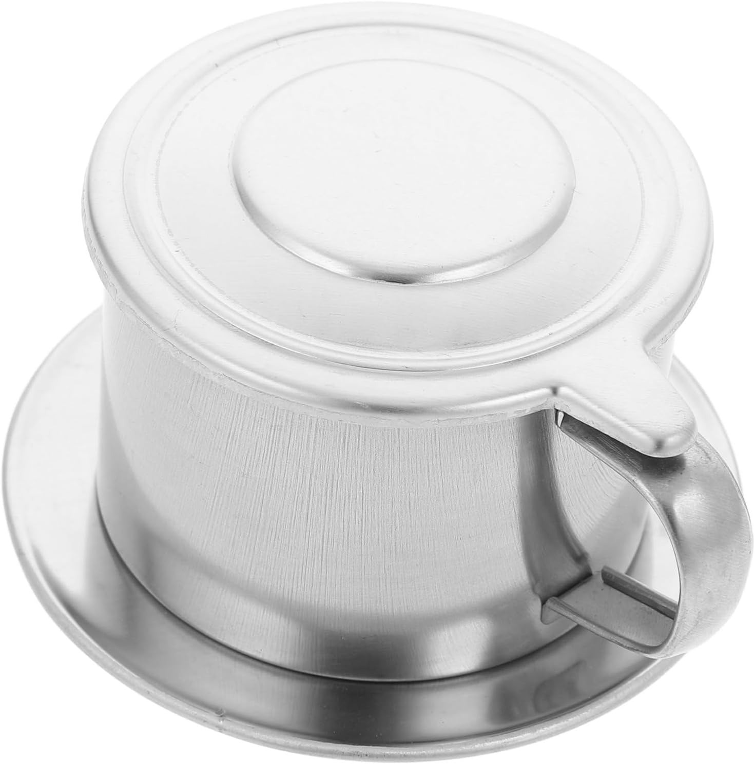 Zerodeko Vietnamese Drip Coffee Pot Steel Filter Maker Home Brewer Single Serve Reusable Press Filter