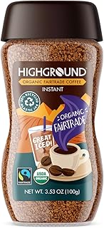 Highground Organic Instant Regular Coffee, 3.53 Oz