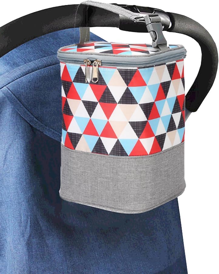 DZOZO Breast Milk Bag Baby Bottle Cooler Bag Insulated Baby Travel Bottle Holder Insulated Baby Meal Pouch Milk Cooler Breastmilk Storage Tote Travel Bottle Carrier Fits 4 Baby Bottles