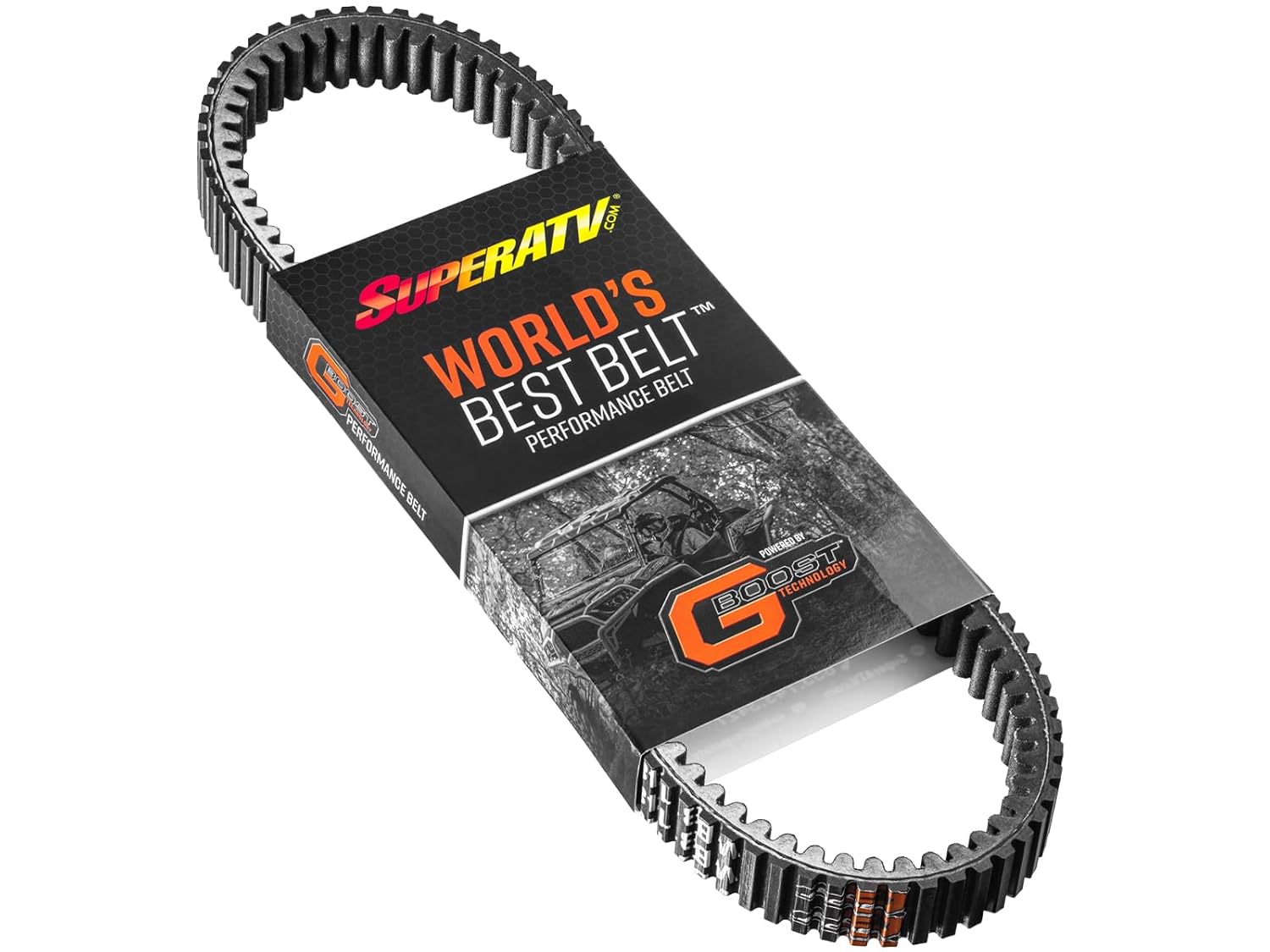 SuperATV Heavy-Duty World's Best CVT Drive Belt Compatible with Segway Villain, Stronger Than Stock, 4340 Chromoly Steel, Proprietary Heat Treatment, Increase in Shaft Size, See Fitment