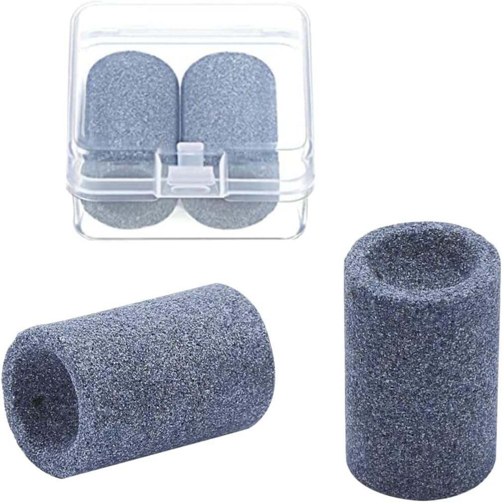 VilaGi Dart Sharpener, 2 Pcs Darts Sharpener Dart Point Sharpener,Round Dart Tip Sharpening Tools for Metal Dart Tips,Darts Gifts Sand Stone Darts Burrs Remover Tool with Storage Box for Men