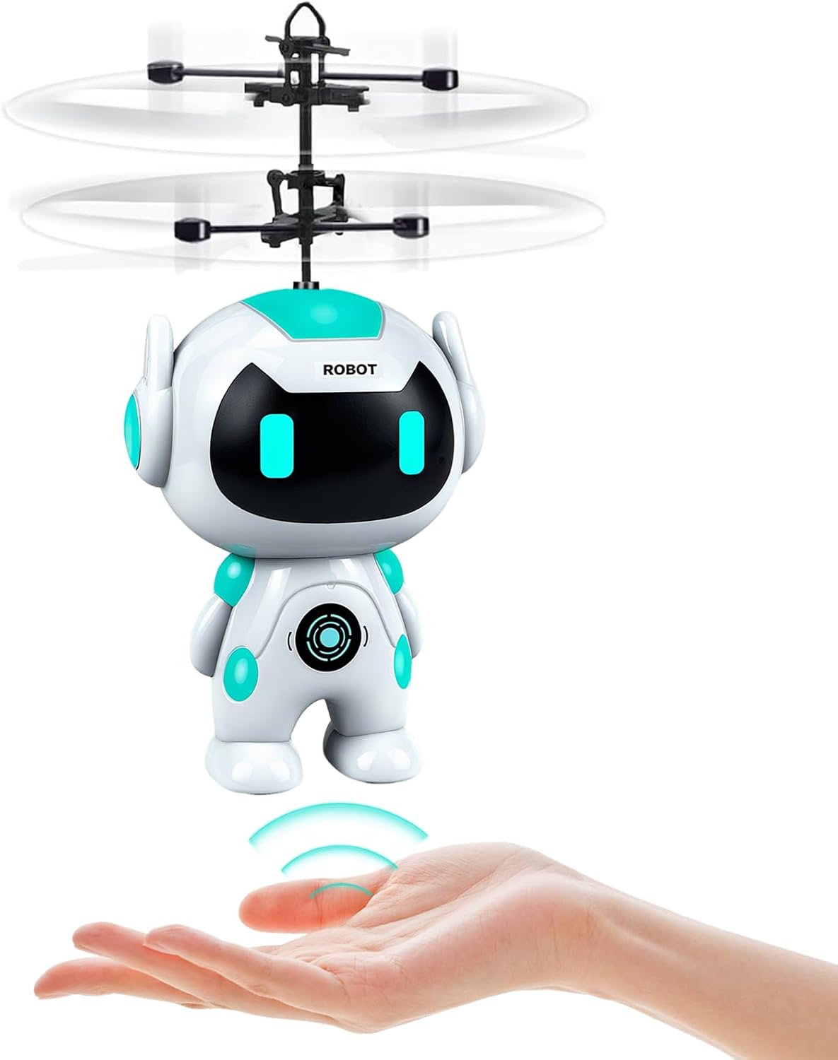 Boys Toys | Drone for Kids Hand Controlled Induction, Helicopter Robot Toy with LED Light & Usb Charging, Indoor Outdoor Play, Gift for 3+ Year Old Boys Beginners