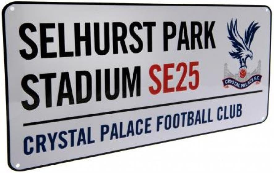 Crystal Palace FC Official Football Gift Street Sign - A Great Christmas/Birthday Gift Idea For Men And Boys