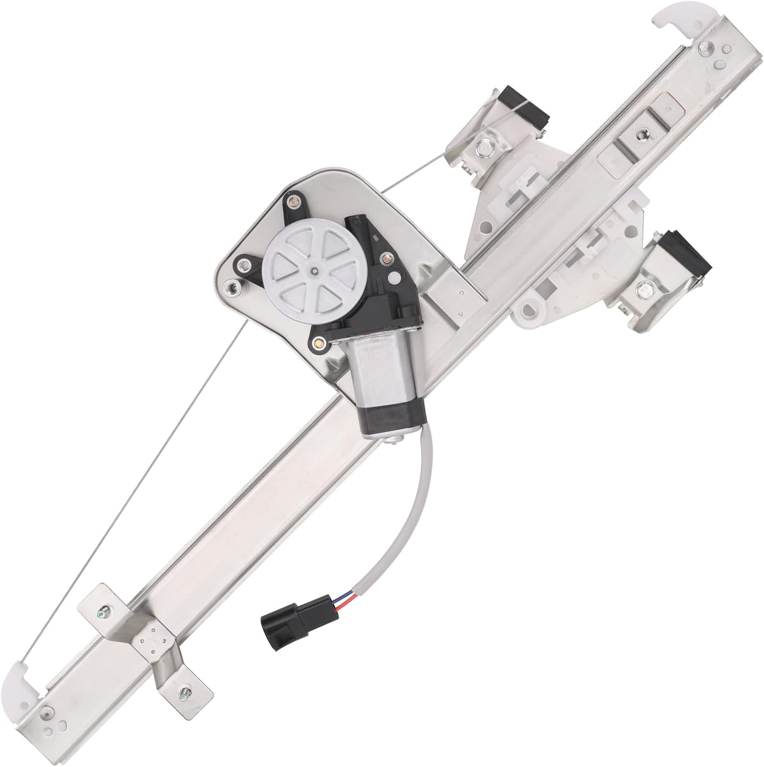 741-388 Rear Driver Side Power Window Lift Regulator with Motor Compatible with 2007-2013 Chevy Silverado/GMC Sierra 1500/ 2500HD/ 3500HD Extended Cab Pickup