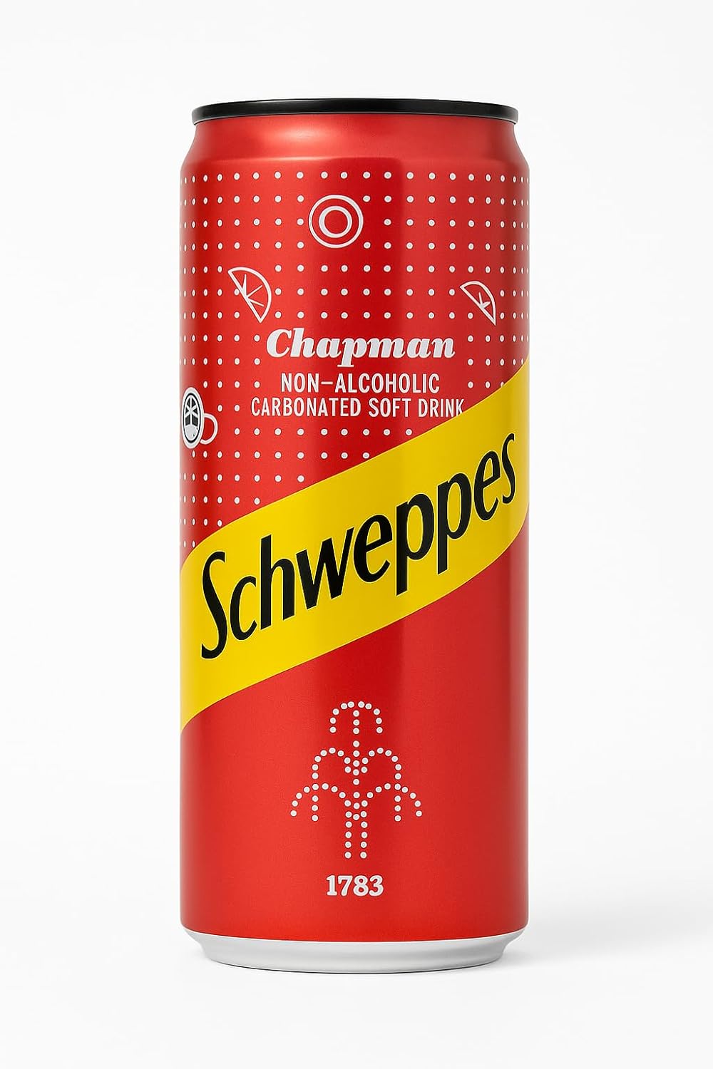 Schweppes Chapman Non-Alcoholic Carbonated Soft Drink, 330ml - Pack of 24