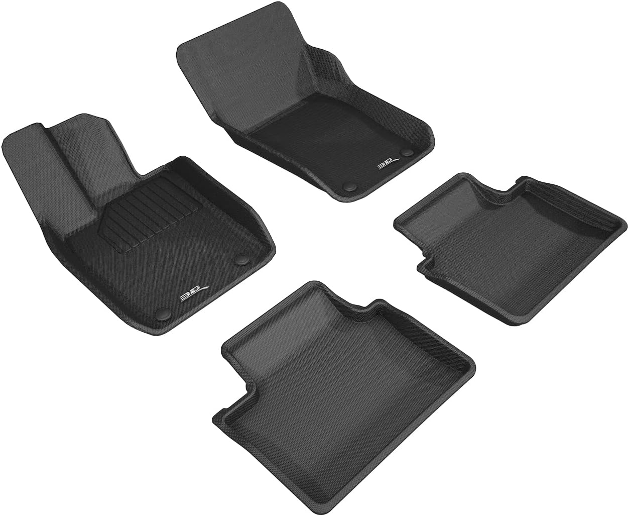 3D MAXpider Custom Fit Kagu Floor Mat (Black) Compatible with Porsche Panamera (971) 2017-2025 / Panamera E-Hybrid (971) 2020-2025 -R1 R2