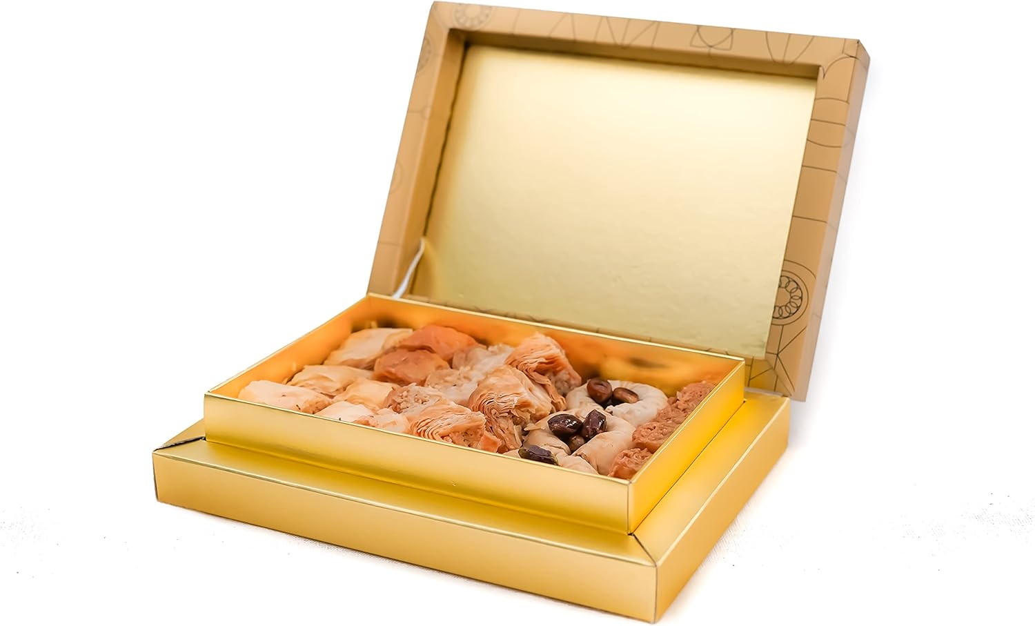 Sweetland London Bitesize Baklava Selection – 300g | Handmade Traditional Lebanese Baklava | Ramadan, Mother's Day, Easter, Eid & Birthday | Fresh Handmade Small Bite Desert | UK Made | Gold Gift box