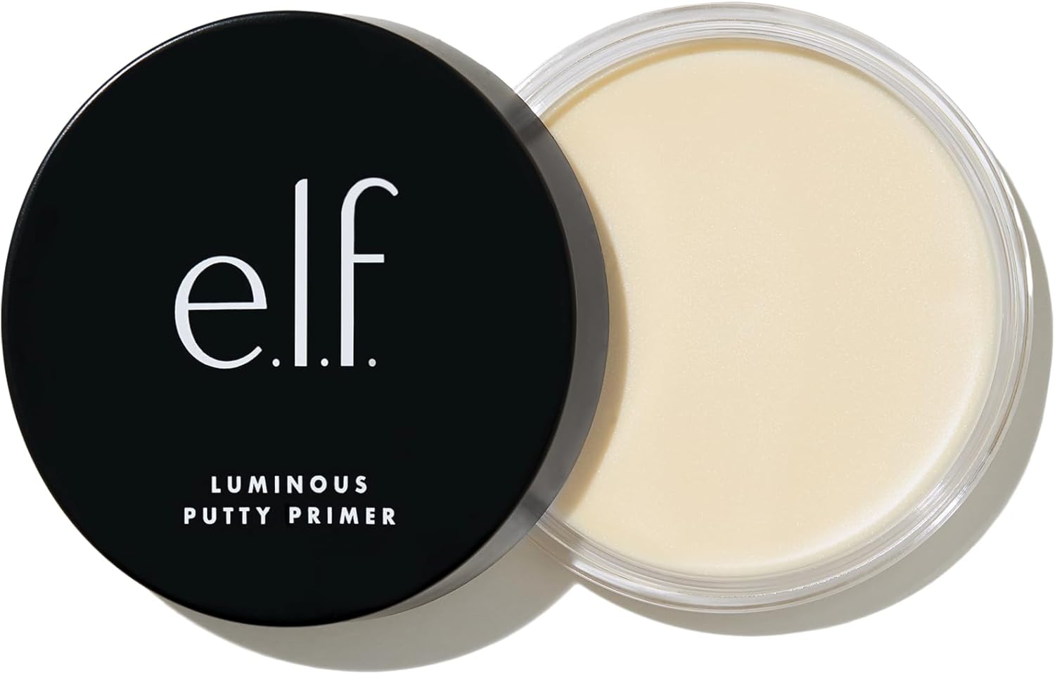 e.l.f. Luminous Putty Primer, Skin Perfecting, Lightweight, Silky, Long Lasting, Hydrates, Creates a Smooth Base, Illuminates, Plumps, Infused with hyaluronic acid and vegan collagen, 21g