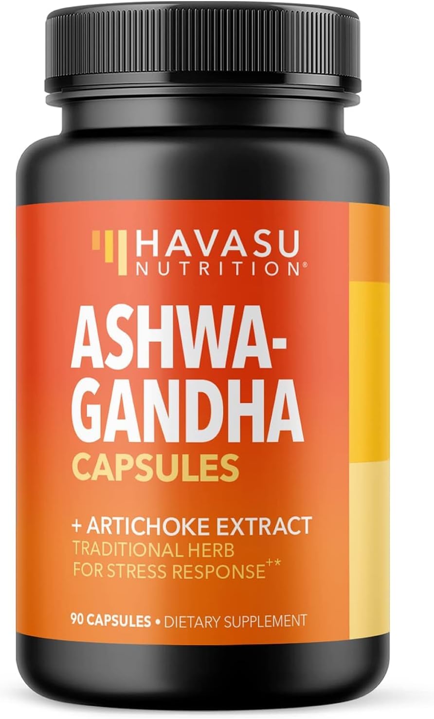 Ashwagandha Capsules 1000mg with Artichoke Extract for Stress & Mood Support - Vegan, Non-GMO Withania Somnifera Supplement for Energy & Focus - 45-Day Supply, Extra Strength Adaptogenic Formula