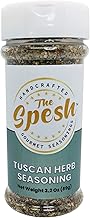 The Spesh - Tuscan Herb Seasoning 3.2 oz - Handcrafted Gourmet Italian Seasoning Blend - Fragrant, Robust, Zesty Blend Inspired by the Tuscany Region of Italy