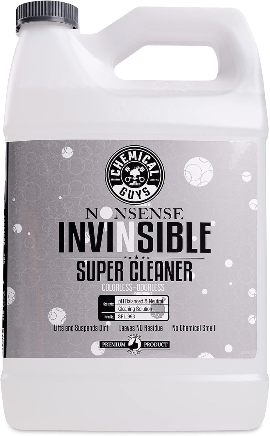 Chemical Guys SPI_993 Nonsense Colorless & Odorless All Surface Cleaner (Works on Vinyl, Rubber, Plastic, Carpet) Safe for Home, Garage, Cars, Trucks, SUVs, Jeeps, & RVs, 128 fl oz (1 Gal) Unscented