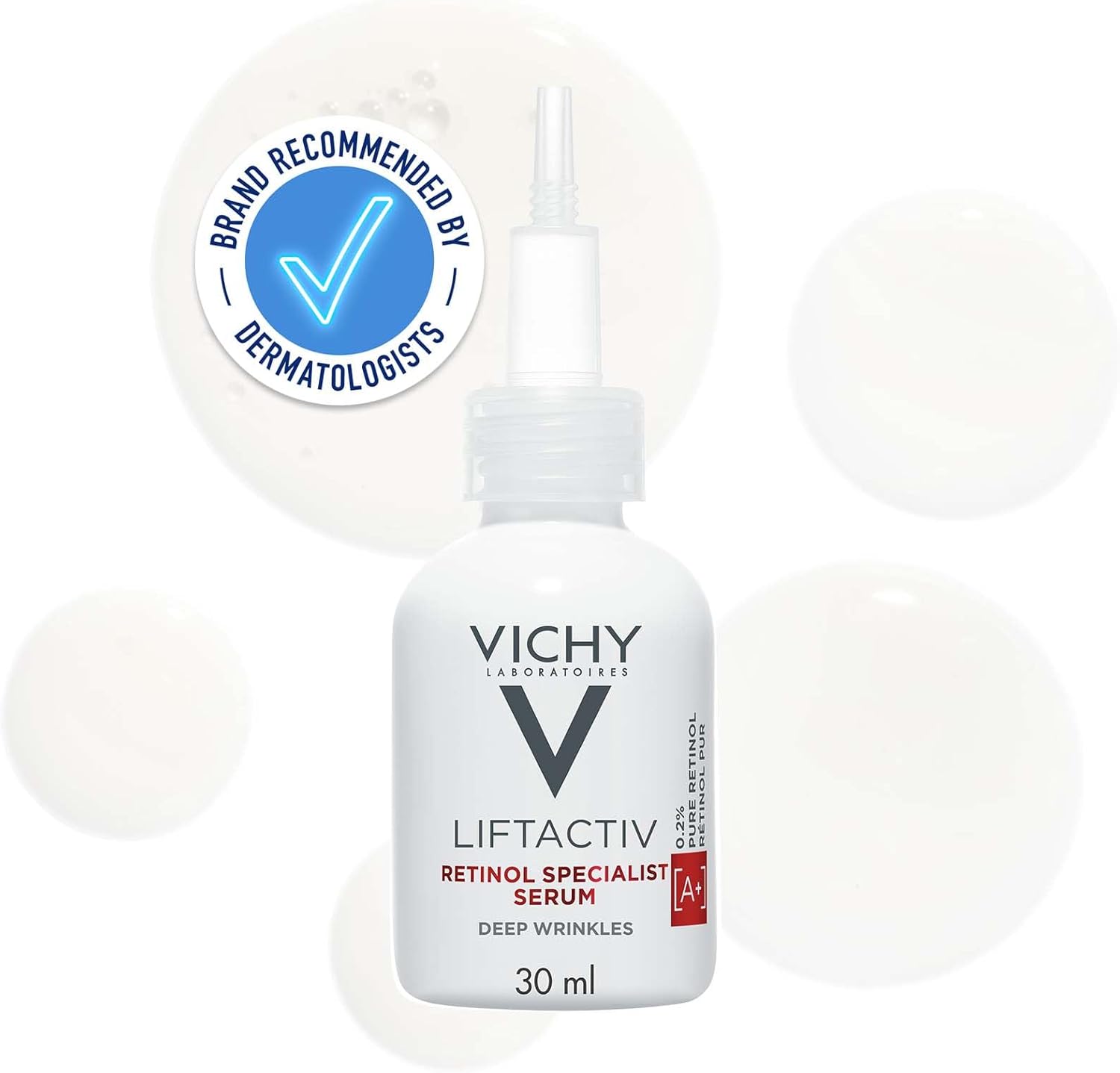 Vichy Liftactiv 0.2% Pure Retinol Serum For Anti-Ageing and Deep Wrinkles 30ml