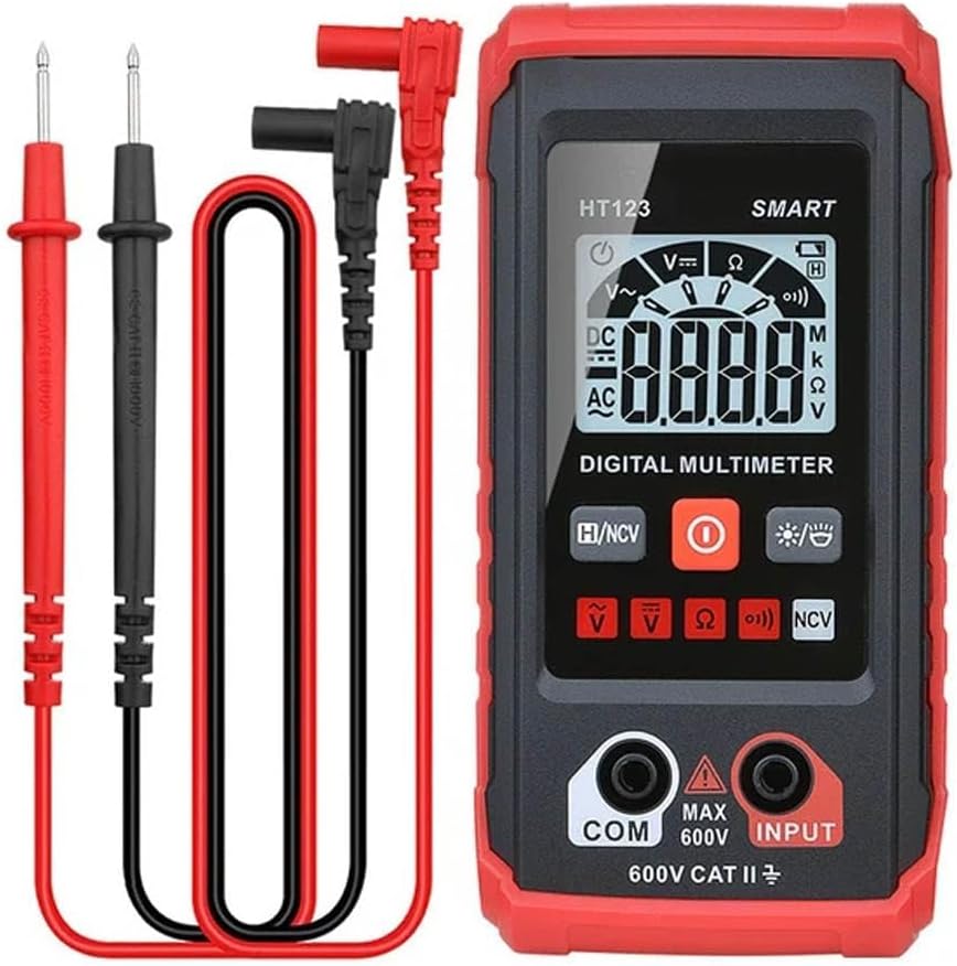 Ht Automatic Digital Multimeter,Tm-510 4000 Counts Smart Digital Multimeter,Digital Display Intelligent Multimeter,Voltage Tester with Non-Contact Voltage Function (1 PCS)